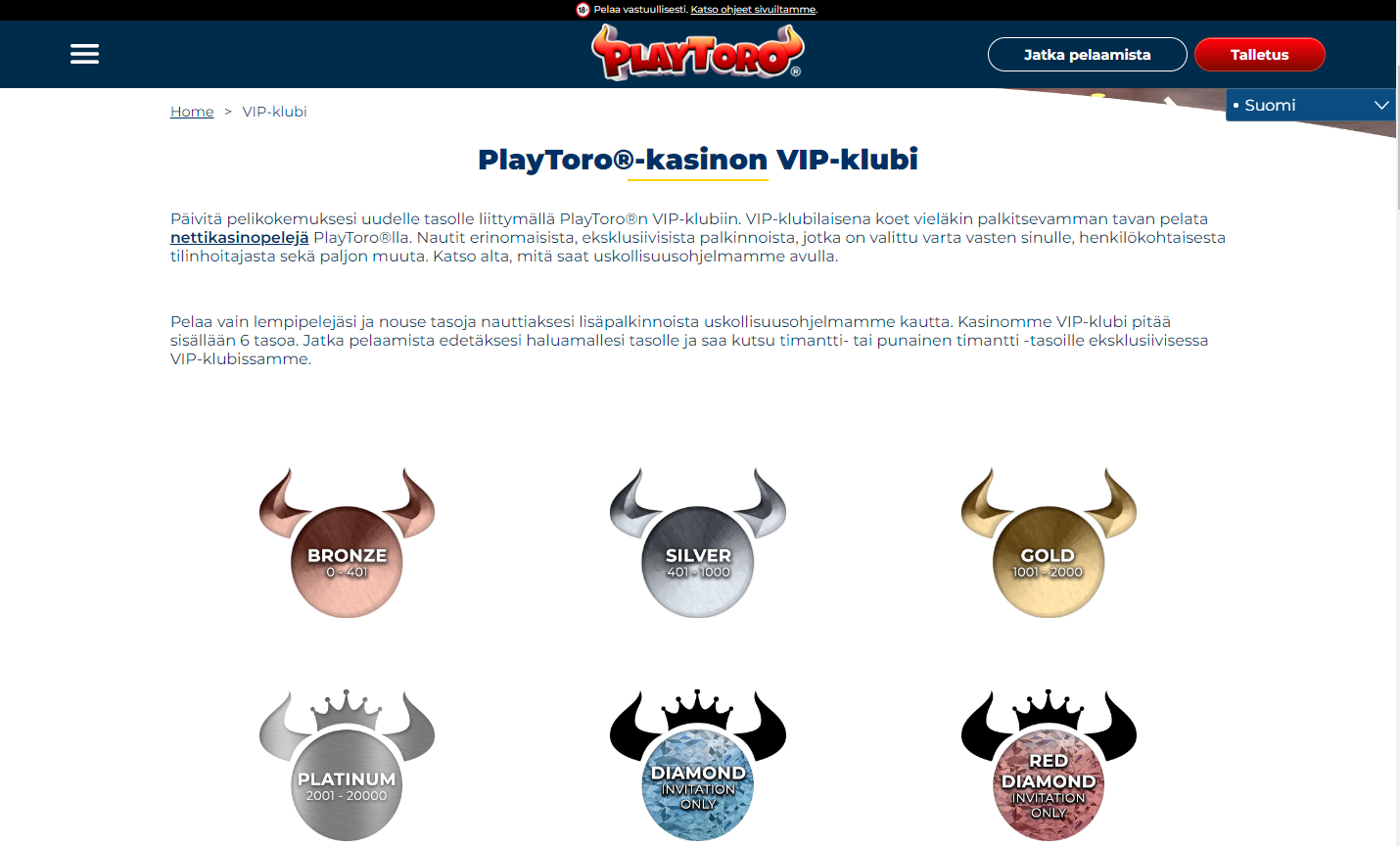 playtoro vip klubi