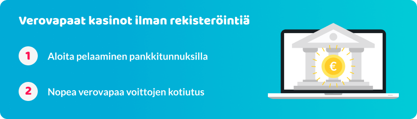 Verovapaat kasinot ilman rekisterointia