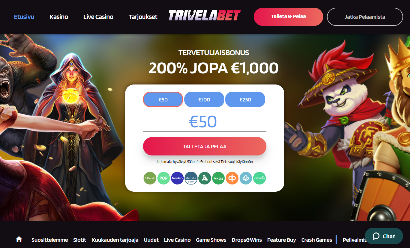 trivelabet arvostelu